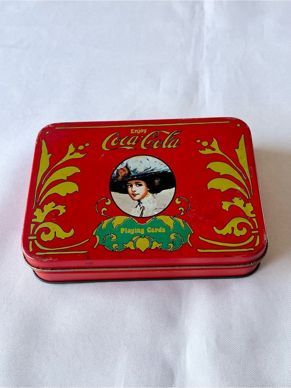 Vintage Collectible Coca Cola Playing Cards Tin